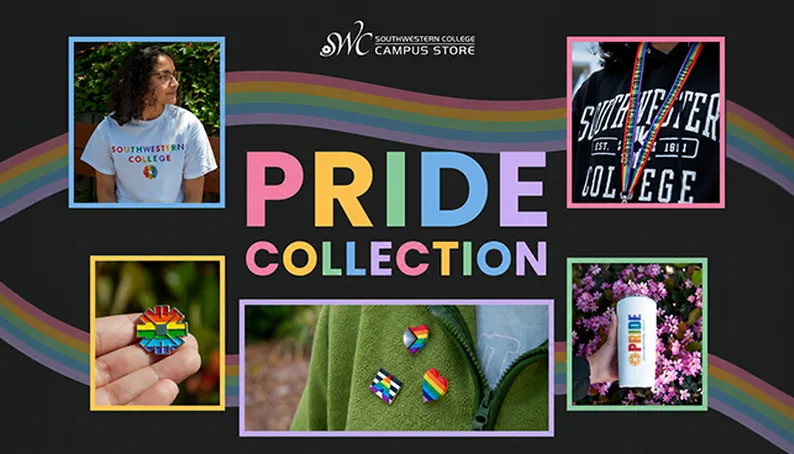 Pride collection. Celebrate inclusion with apparel, accessories, and gifts that show your pride.