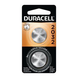 Duracell 2032 Lithium Coin Batteries 2PK