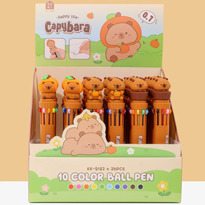 BCmini - Capybara 10 Color Retractable Pen