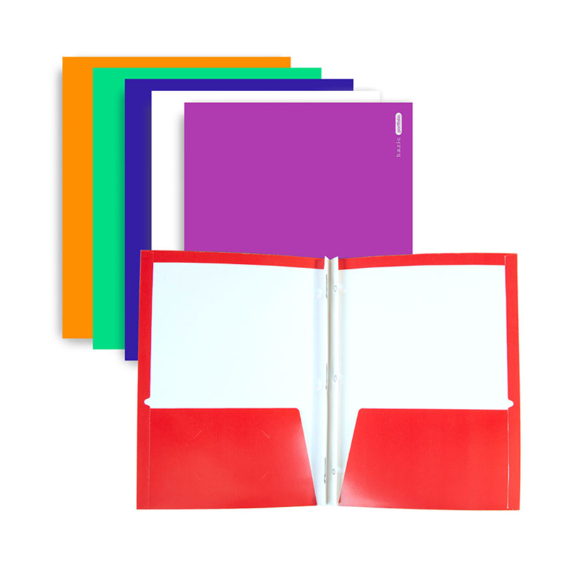 Bazic 2-Pockets Portfolios 3-Prong Fastener - Laminated Glossy (SKU 1063549060) Bazic 2-Pockets Portfolios 3-Prong Fastener - Laminated Glossy (SKU 1063549060)