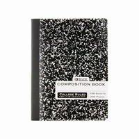 Bazic Composition Book Black College Ruled
