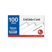 Wirebound White Index Cards 4″ x 6″ Ruled 50 Count 04668 – iScholar NY