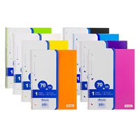 Bazic 1-Subject Poly Spiral College Ruled Notebook