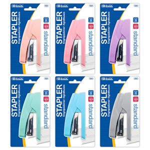 Bazic Standard Stapler Pastel Color May Vary