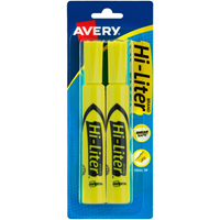 Hi-Liter Yellow Chisel Tip 2PK