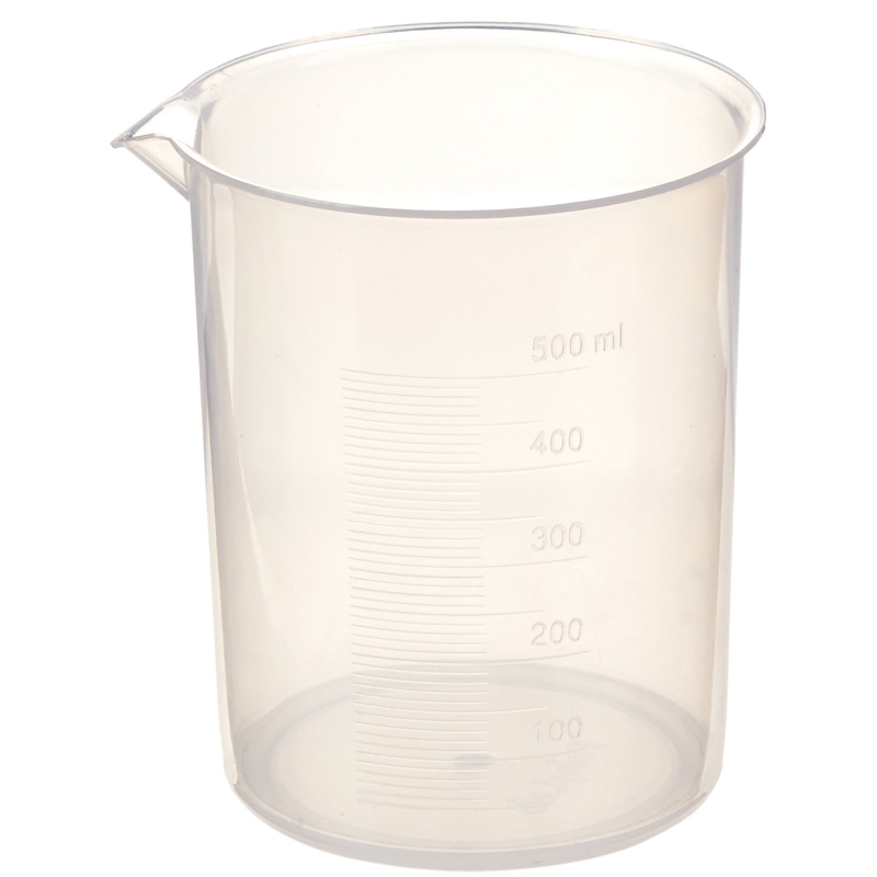 Polypropylene Griffin Style Beaker, 500ml Capacity (Pack of 4) (SKU 1055571233)