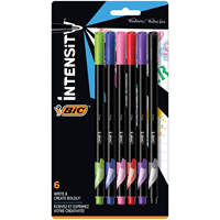 BIC intensity Fineliner Assorted Colors 6PK