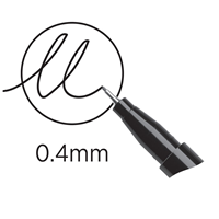 BIC intensity Fineliner Assorted Colors 6PK