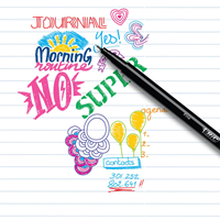 BIC intensity Fineliner Assorted Colors 6PK