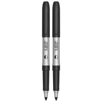 BIC PrevaGuard Permanent Black Markers 2PK