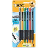 BIC Matic Grip Mechanical Pencils 0.7mm 6PK