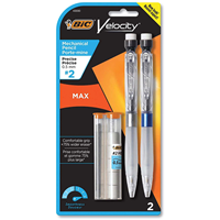 BIC Velocity Max Mechanical Pencils 0.5mm 2PK