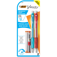 BIC Velocity Mechanical Pencils 0.9mm 2PK