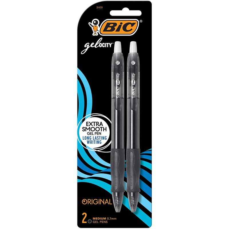 Bic Pens - Gel-ocity Medium 4pk Black