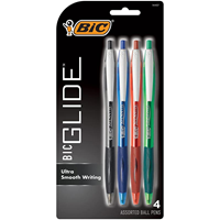 BIC Atlantis Retractable Ballpoint Pens Assorted Colors 4PK