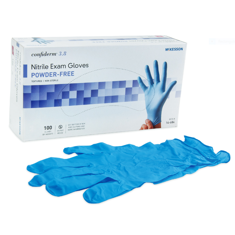 McKesson Nitrile Exam Gloves, Powder-Free 100 Pack (SKU 1030917933) McKesson Nitrile Exam Gloves, Powder-Free 100 Pack (SKU 1030917933)