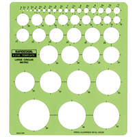 Rapidesign R-140 Template Large Circles