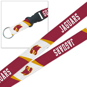 MCM Fierce Jaguar Maroon/White/Gold Lanyard
