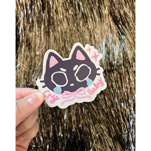 Art of Gabby Ramirez - Cry Baby Cat Sticker