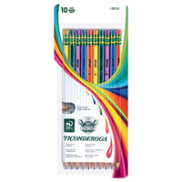 Dixon Ticonderoga #2 Striped Pencils 10PK