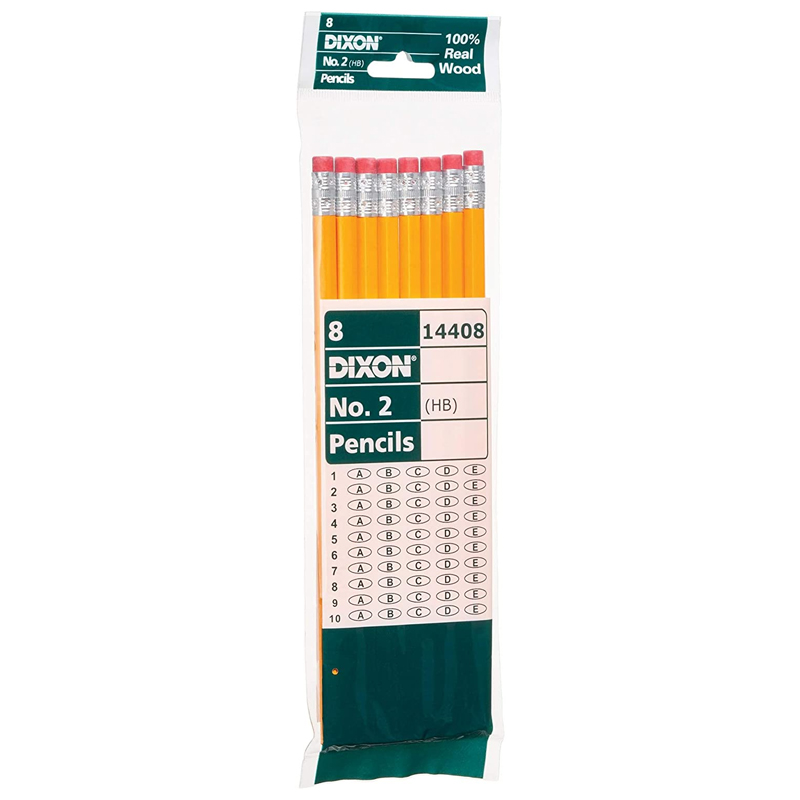 Dixon 2 HB Soft Yellow Pencils 8PK Southwestern College Bookstore