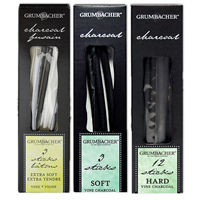Grumbacher Vine Charcoal Pack of 3