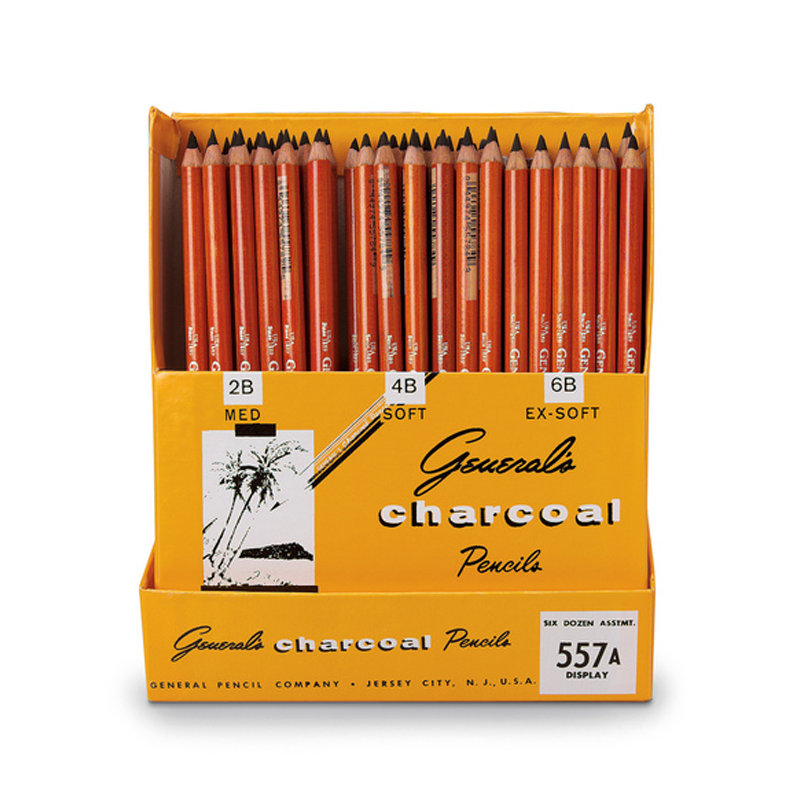 General's Charcoal Pencils - 2B Medium, 12 Pack