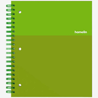 Hamelin 1 Subject Spiral Bound Hardcover Notebooks 8 1/2