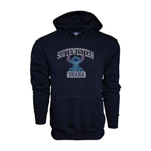 Hoodie Stitch Ohana Southwestern Navy