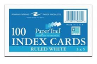 3X5 Ruled,Colors,100 Count