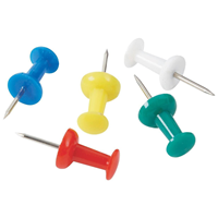 20 Push Pins Assorted Colors