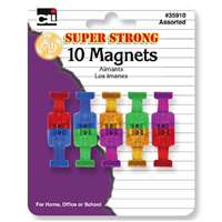 10 Magnets Assorted Colors