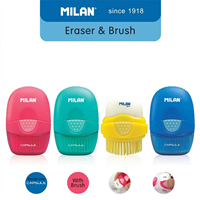 Milan Capsule Eraser with Brush