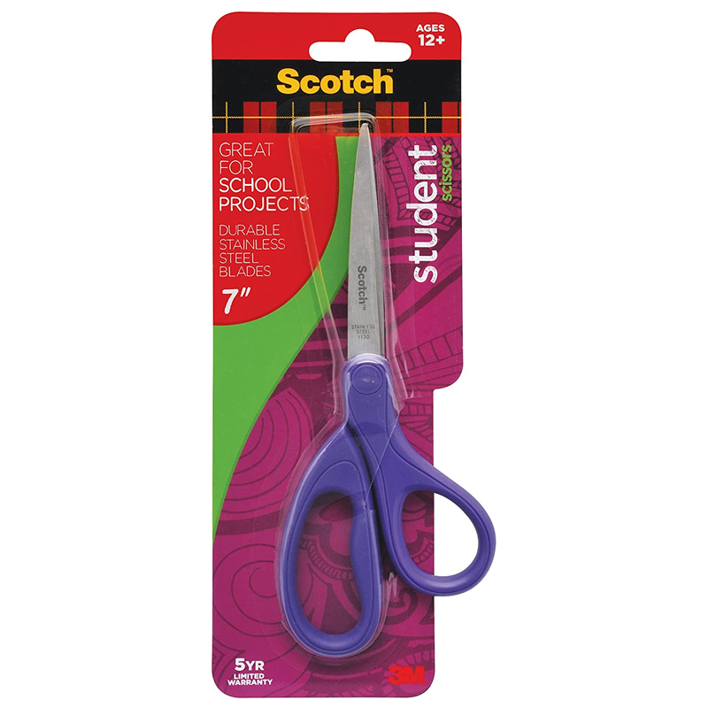Scotch Student Scissors 7" Colors May Vary (SKU 1042521381)