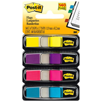 Post-it 683-4AB Tape Flags Assorted 4PK