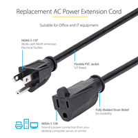 StarTech 10ft Power Extension