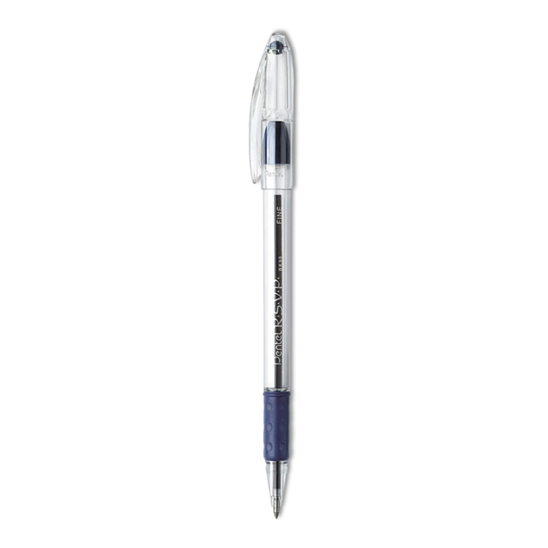 Pentel R.S.V.P. Fine Blue Ballpoint Pen 1PK (SKU 1022628569)
