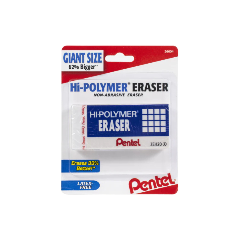 Pentel Hi-Polymer Eraser Large 1PK