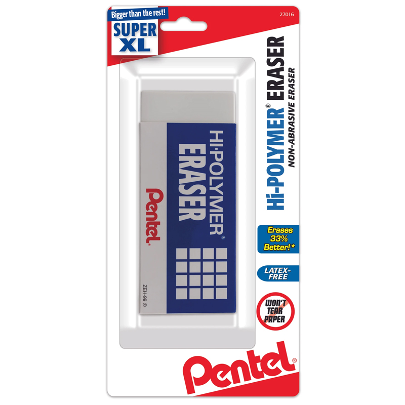 Pentel Hi-Polymer Eraser Super XL 1PK