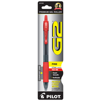 Pilot G2 Fine 0.7mm Red Ink Pen 1PK