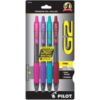 Pilot G2 Purple/Pink/Turquoise/Burgundy 4PK