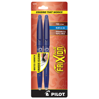 Pilot FriXion Fine 0.7mm Blue Gel Pens 2PK