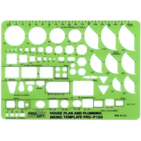 PRO ART P150 Template House Plan & Plumbing