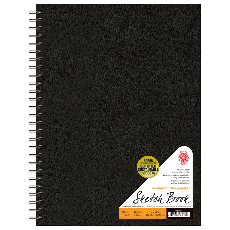 Pentalic Wirebound Sketchbooks (SKU 1038978237) Pentalic Wirebound Sketchbooks (SKU 1038978237)