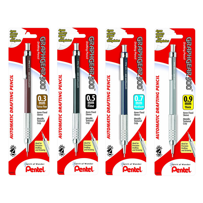 Pentel GraphGear 500 Mechanical Drafting Pencils