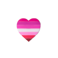 Pride Silicone Pins -  lesbian