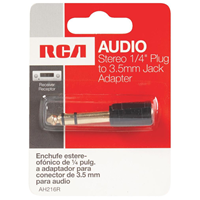 RCA Stereo 1/4" Plug to 3.5mm Jack Adapter