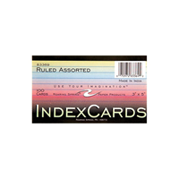 Roaring Spring Ruled Assorted Index Cards 3" x 5"