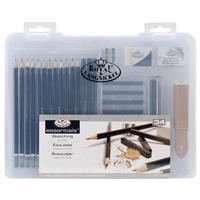 Royal Brush Essentials Small Sketching 34pc Clearview Set