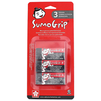Sakura SumoGrip Premium Block Eraser 3PK
